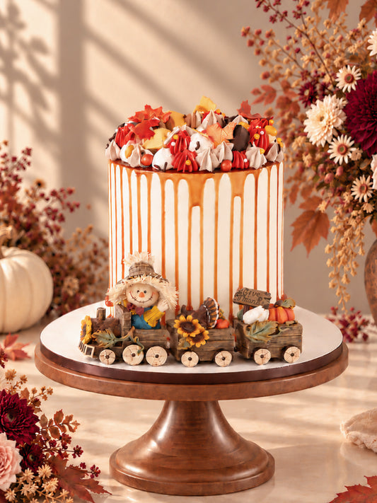 Harvest Celebration Thanksgiving Drip Cake