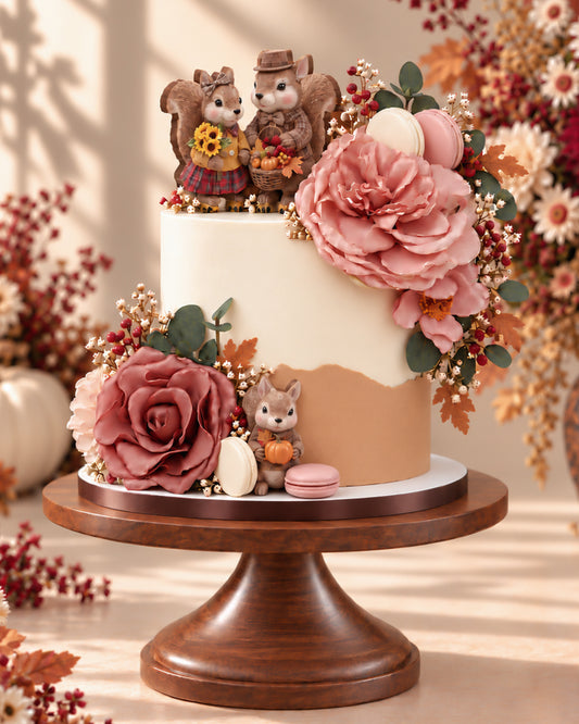Woodland Harvest Thanksgiving Cake