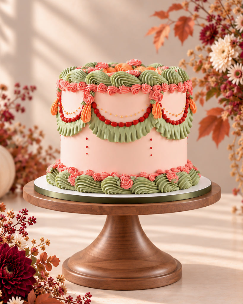 Autumn Heirloom Vintage Thanksgiving Cake
