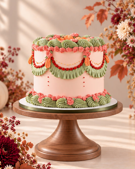 Autumn Heirloom Vintage Thanksgiving Cake