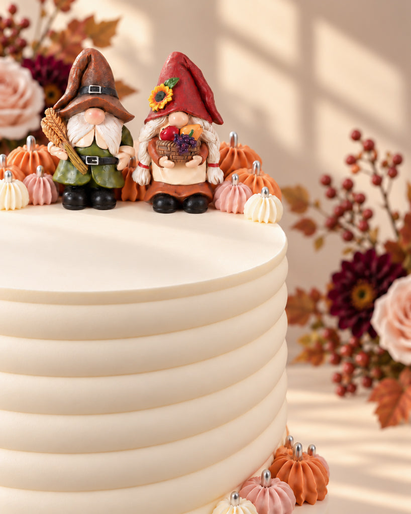Harvest Gnome Thanksgiving Cake